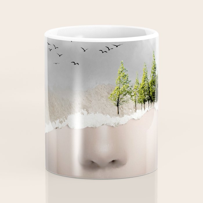 minimal collage /silence2 Coffee Mug Gallery Image 4