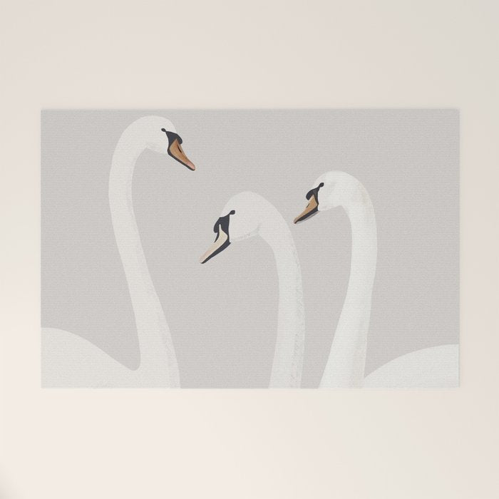 White Swans Welcome Mat Gallery Image 1