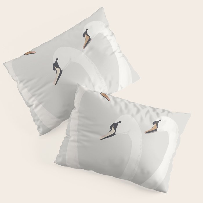 White Swans Pillow Sham Gallery Image 3