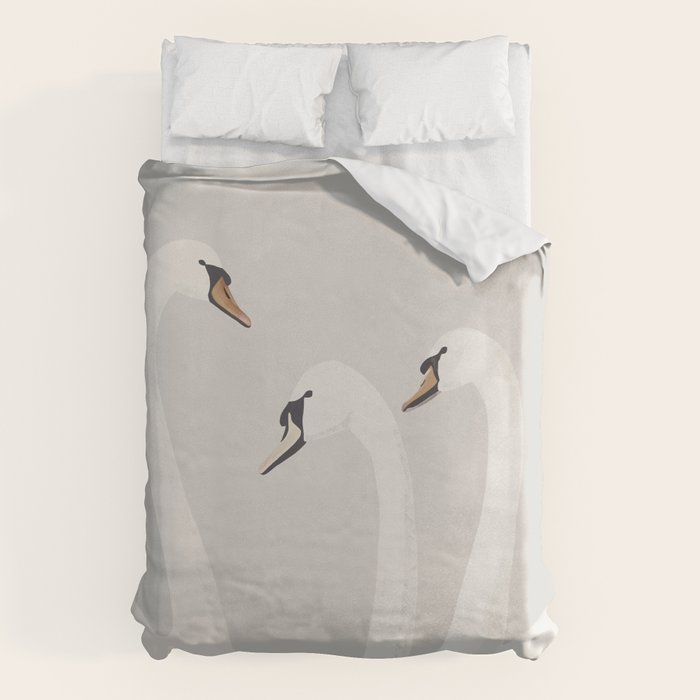 White Swans Duvet Cover Gallery Image 1