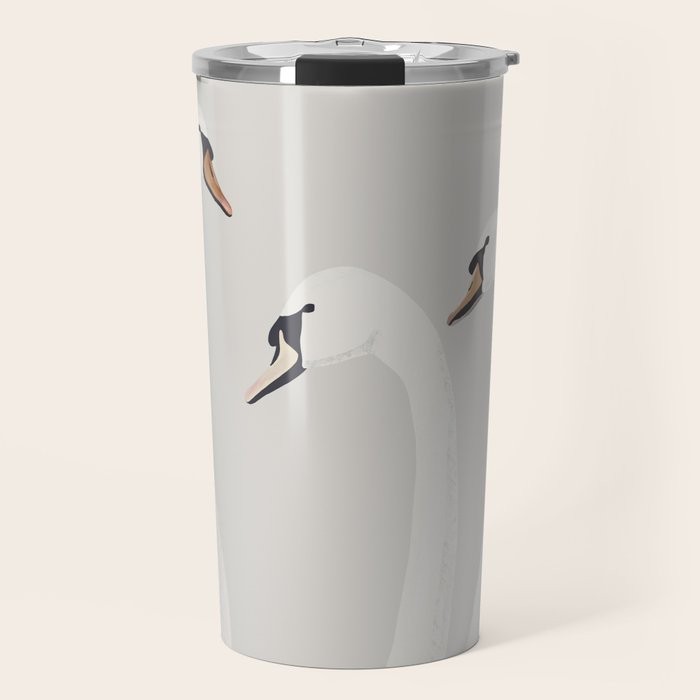 White Swans Travel Mug Gallery Image 1