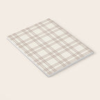 Brown And Cream Gingham Notebook Gallery Image 3