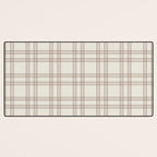 Brown And Cream Gingham Desk Mat Gallery Image 3