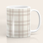 Brown And Cream Gingham Coffee Mug Gallery Image 1