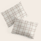 Brown And Cream Gingham Pillow Sham Gallery Image 3