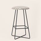 Brown And Cream Gingham Stool Gallery Image 1