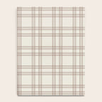 Brown And Cream Gingham Notebook Gallery Image 4