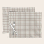 Brown And Cream Gingham Placemat Gallery Image 1