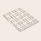 Brown And Cream Gingham Notebook Gallery Image 2