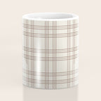 Brown And Cream Gingham Coffee Mug Gallery Image 4
