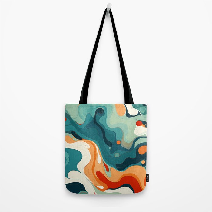 Colorful Tides Tote Bag Gallery Image 2