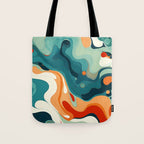 Colorful Tides Tote Bag Gallery Image 1