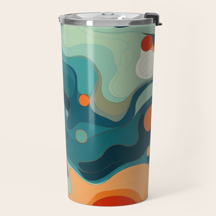 Colorful Tides Travel Mug Gallery Image 2