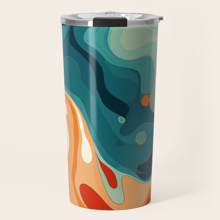 Colorful Tides Travel Mug Gallery Image 1