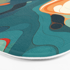 Colorful Tides Bath Mat Gallery Image 3