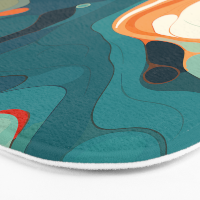 Colorful Tides Bath Mat Gallery Image 3