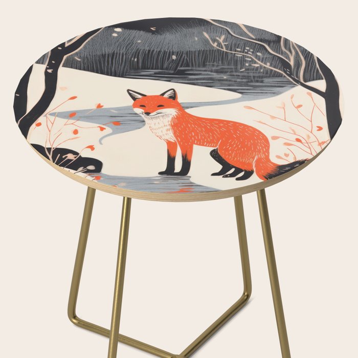 Winter River Fox Side Table Gallery Image 2