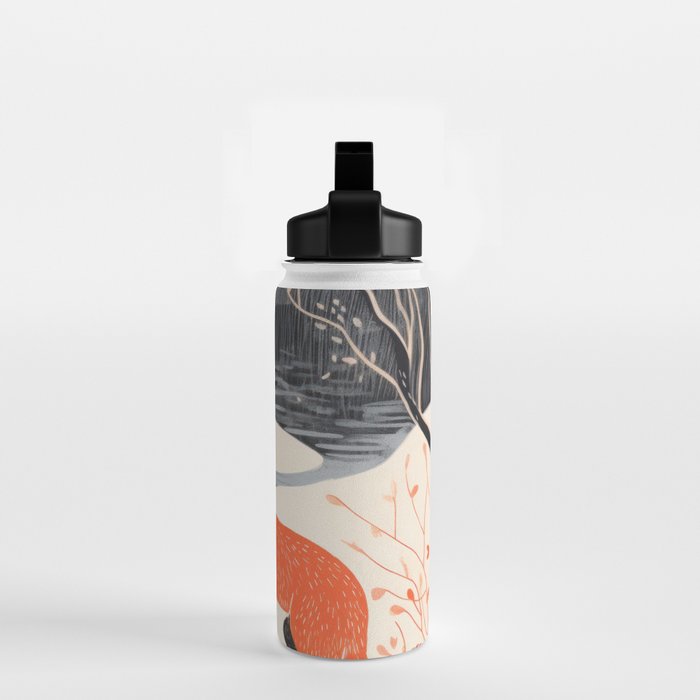 Winter River Fox Water Bottle Gallery Image 2