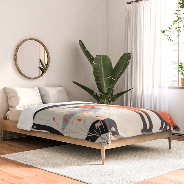 Winter River Fox Comforter Gallery Image 2