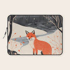 Winter River Fox Laptop Sleeve Gallery Image 1