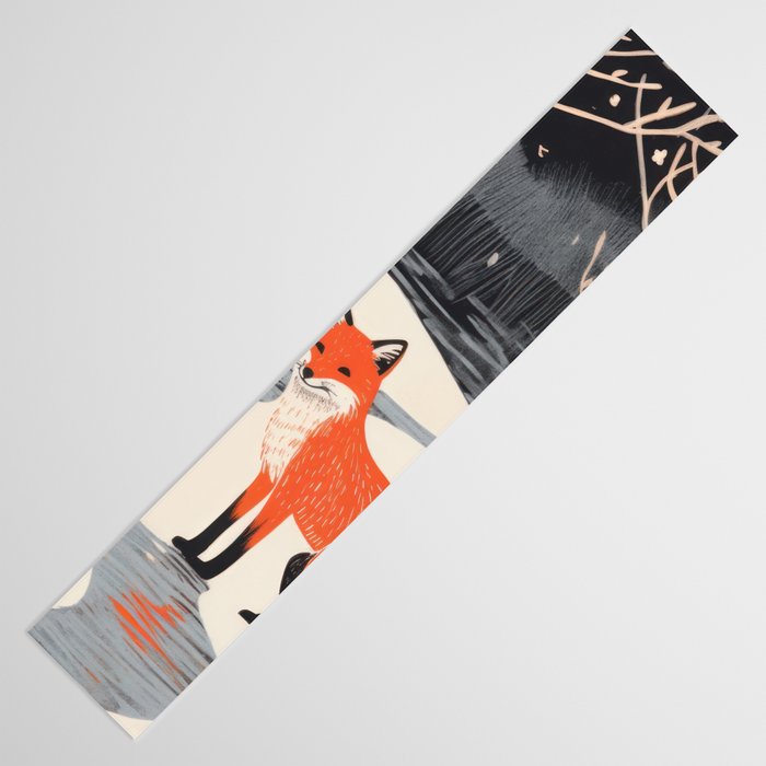 Winter River Fox Table Runner Gallery Image 3