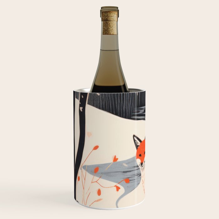 Winter River Fox Wine Chiller Gallery Image 2