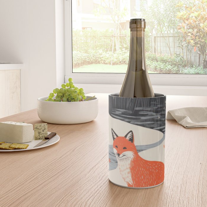 Winter River Fox Wine Chiller Gallery Image 4