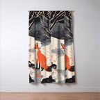 Winter River Fox Window Curtain Gallery Image 3