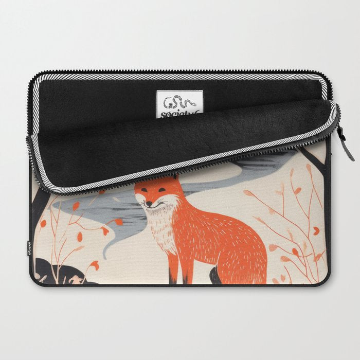 Winter River Fox Laptop Sleeve Gallery Image 2