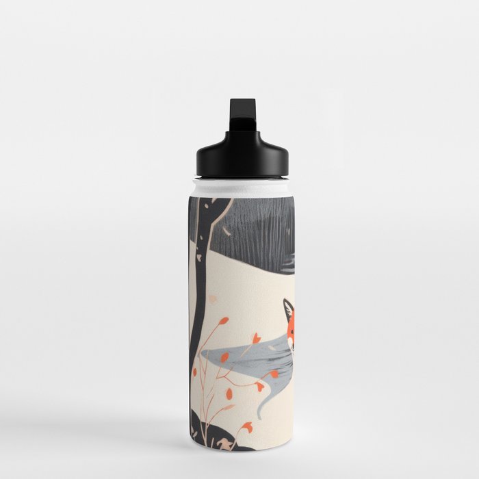 Winter River Fox Water Bottle Gallery Image 3