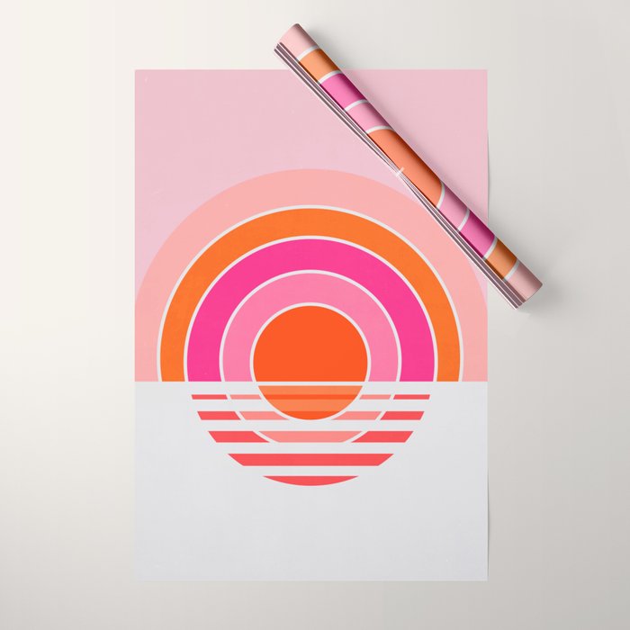 Rainbow sunset Wrapping Paper Gallery Image 1