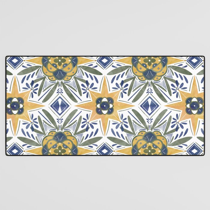 Modern fantasy tiles S Desk Mat Gallery Image 3