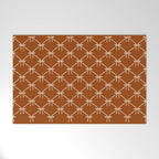 Bows & Ribbons Pattern XIV Rust Welcome Mat Gallery Image 1