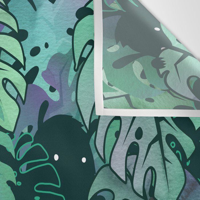 Monstera Monsters Wall Tapestry Gallery Image 3