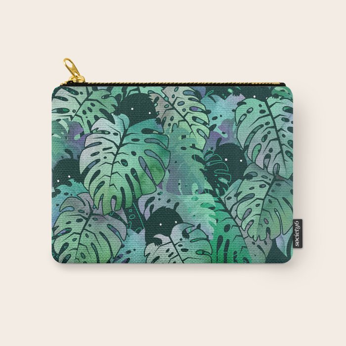 Monstera Monsters Carry All Pouch Gallery Image 1
