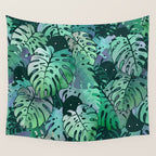 Monstera Monsters Wall Tapestry Gallery Image 4
