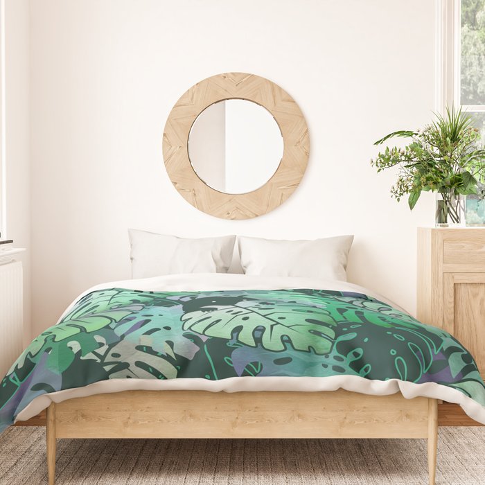 Monstera Monsters Duvet Cover Gallery Image 3