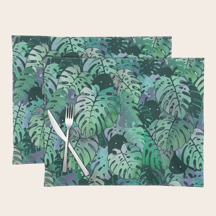 Monstera Monsters Placemat Gallery Image 1