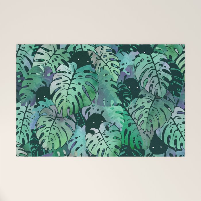 Monstera Monsters Welcome Mat Gallery Image 1