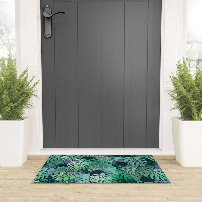Monstera Monsters Welcome Mat Gallery Image 3