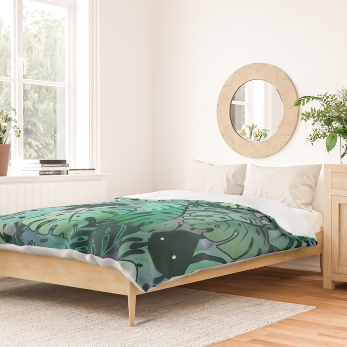 Monstera Monsters Duvet Cover Gallery Image 2