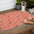 Retro Tennis on Clay Outdoor Rug Gallery Image 2