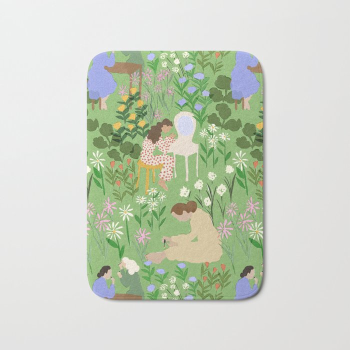 Getting Ready With Girls Bath Mat Gallery Image 1