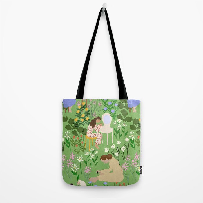 Getting Ready With Girls Tote Bag Gallery Image 2