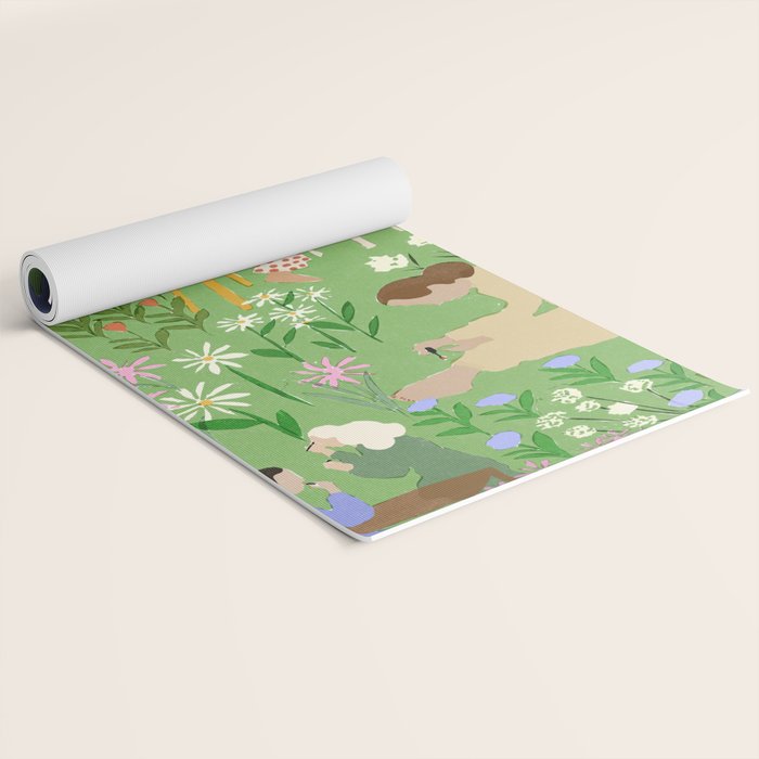 Getting Ready With Girls Yoga Mat Gallery Image 2
