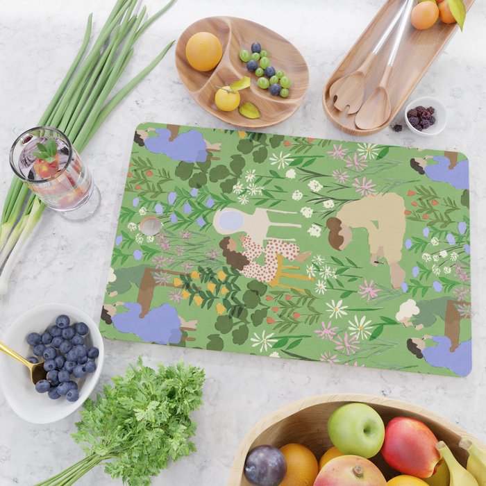 Getting Ready With Girls Cutting Board Gallery Image 2
