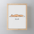 Fox Off Mini Art Print Gallery Image 1