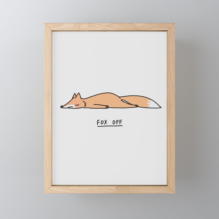 Fox Off Mini Art Print Gallery Image 1