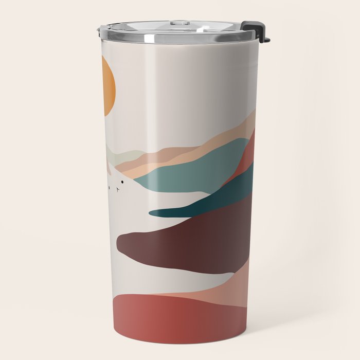 Cat Landscape 190 Travel Mug Gallery Image 2