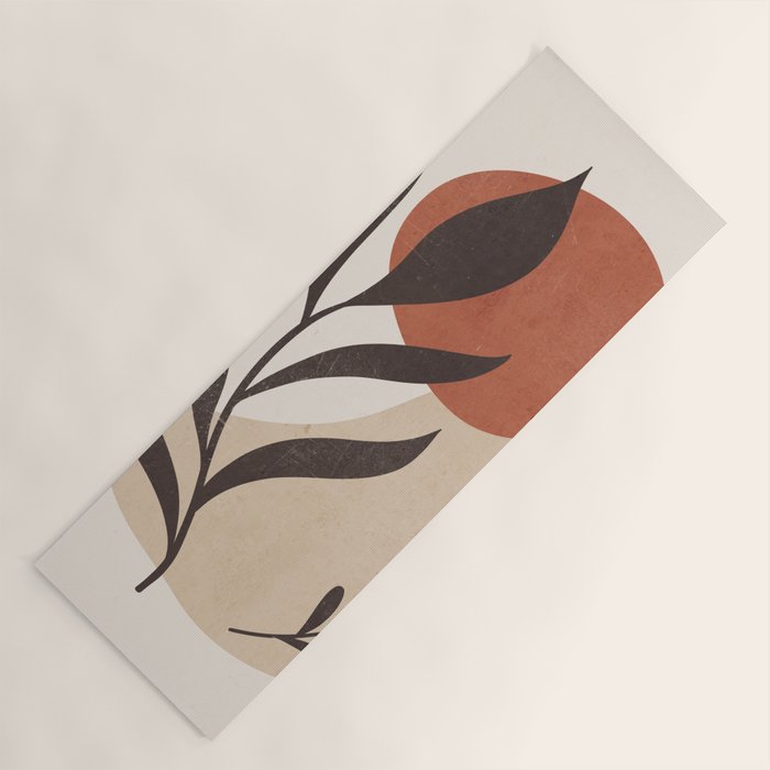 Minimal Abstract Art Plant 8 Yoga Mat Gallery Image 1